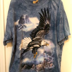 The Mountain brand soaring eagle tie dyed T shirt